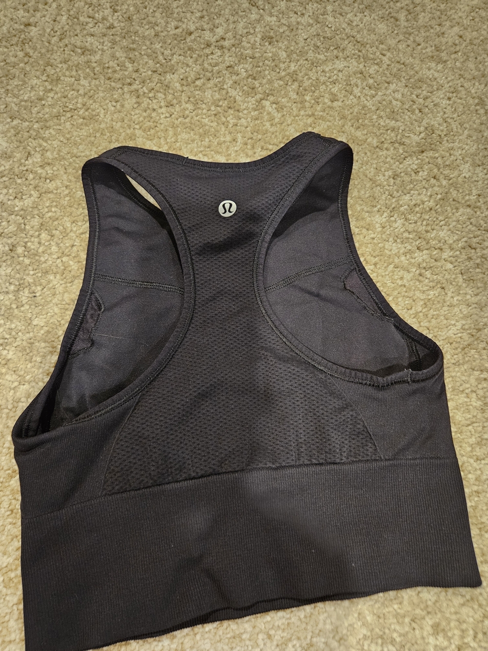 Lululemon Black Racerback One-Piece Top